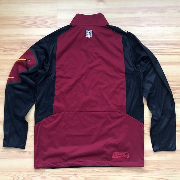 Washington Redskins NIKE Fly Rush Half Zip Long Sleeve Pullover/Jumper(M) - Picture 3 of 3